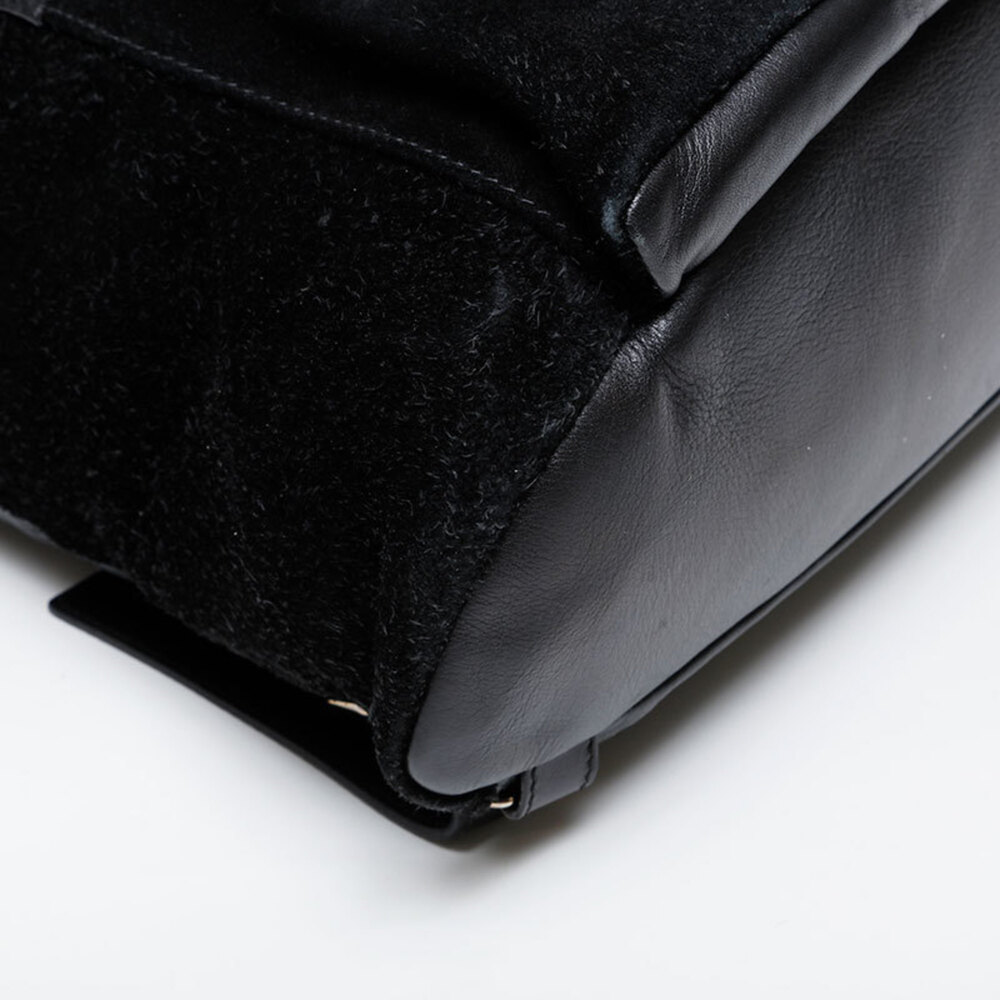 Balenciaga Leather Suede Lock Backpack/Daypack, Black, WS21590 - Picture 5 of 13